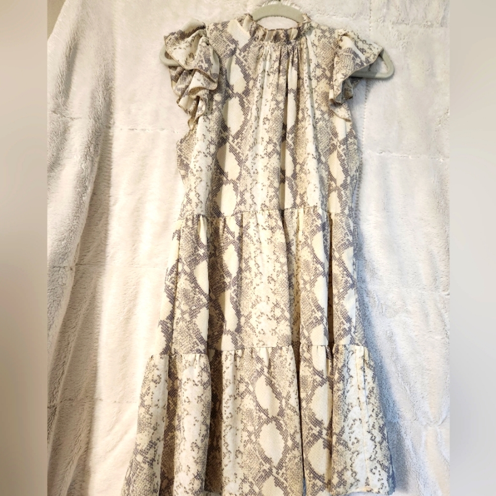 Snake print dress